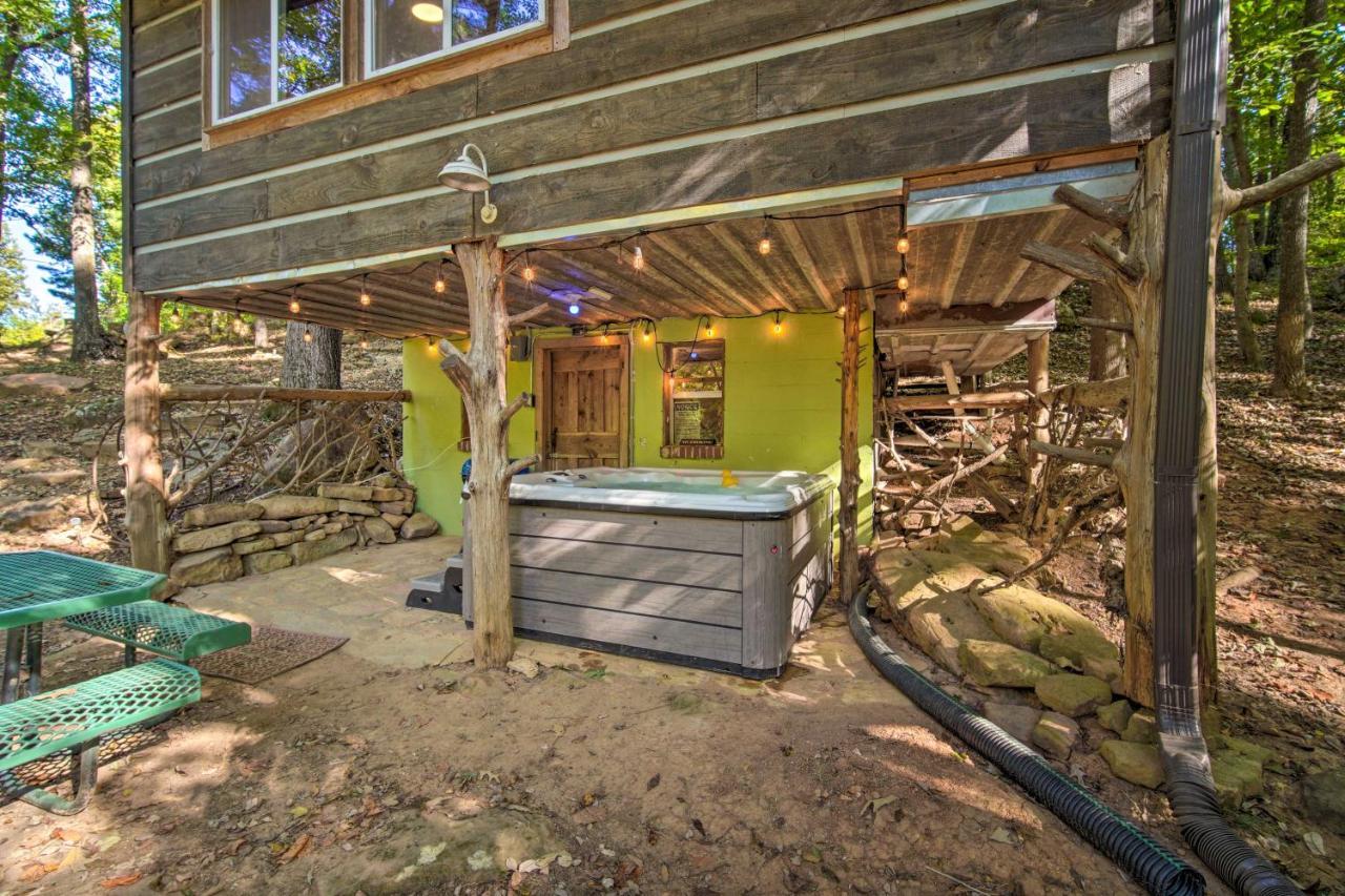 The Treehouse Cabin Creekside Home With Hot Tub! Summerville Luaran gambar