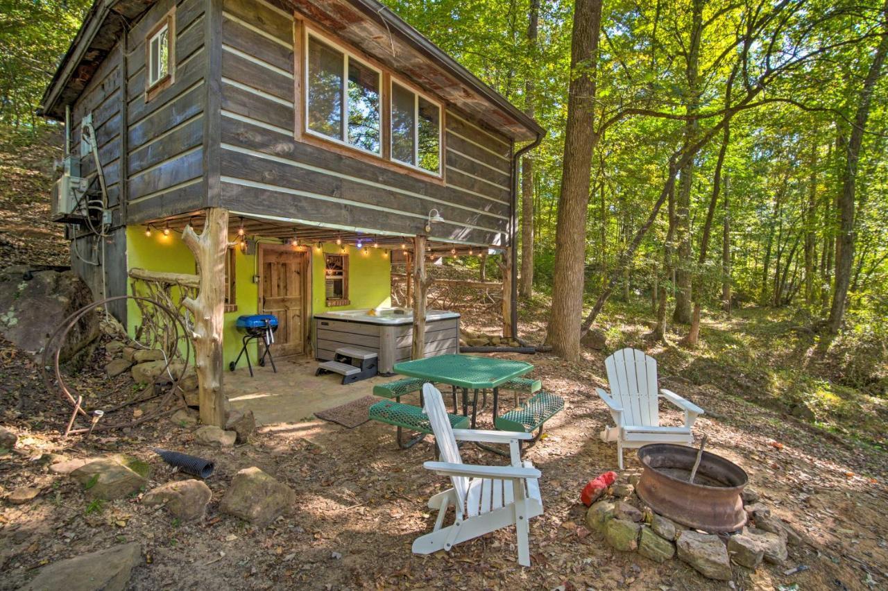 The Treehouse Cabin Creekside Home With Hot Tub! Summerville Luaran gambar